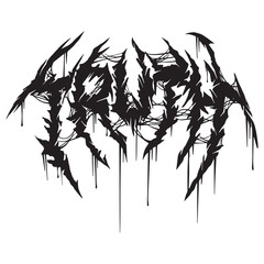 Death metal Logo, Truth ,good for graphic design resources, stickers, prints, decorative assets, posters, and more.
