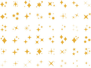 Wall Mural - Stars set icons.Shine icons. Christmas vector symbols isolated.Sparkle star icons.