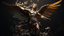 Illustration About Hermes, The Messenger Of The Gods - AI Generated Image.