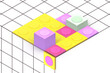 © Druma - Abstract geometric background with 3d cubes. Modern abstract business template with 3d cube on white background. Learn the profession of a game developer