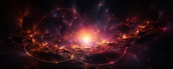 Wall Mural - space. orion nebula, black holes, explosion of planets and sun. stars, universe, flashes of light. f