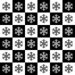 Wall Mural - snowflake seamless pattern. repeating snowflakes background. repeated geometric texture. check geome