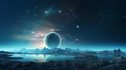 Wall Mural - space. orion nebula, black holes, explosion of planets and sun. stars, universe, flashes of light. f