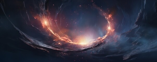 Wall Mural - space. orion nebula, black holes, explosion of planets and sun. stars, universe, flashes of light. f
