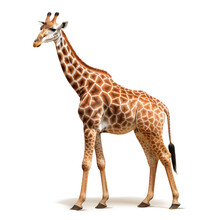 Giraffe On A Transparent Background For Decorating The Project Publications And Websites