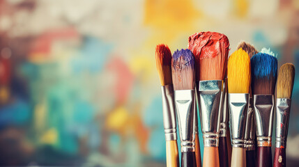 paint brushes for artistic painting and creativity