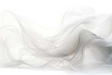 Wall Mural - harmonious patterns swirling in an abstract shape isolated on a transparent background, generative a