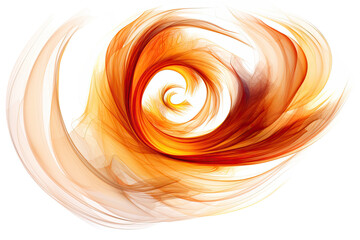 Wall Mural - harmonious patterns swirling in an abstract shape isolated on a transparent background, generative a