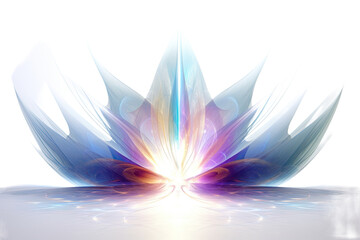 harmonious patterns swirling in an abstract shape isolated on a transparent background, generative a