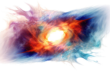 Wall Mural - harmonious patterns swirling in an abstract shape isolated on a transparent background, generative a