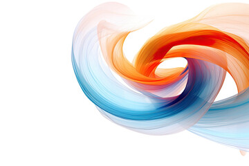 Wall Mural - harmonious patterns swirling in an abstract shape isolated on a transparent background, generative ai