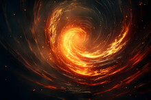 Flame Celestial Cosmic Spiral Background