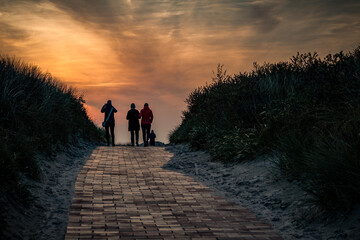 Wall Mural - Abendsparziergang Anfang Mai