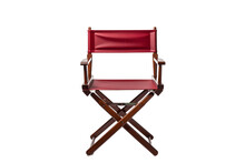 Director's Chair On Transparent Background. AI