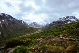 Fototapeta Na sufit - Galdhopiggen, Norway - July 3rd, 2023: The mountain landscape on the hike to the peak of Galdhopiggen In Jotunheimen National Park, Norway