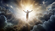 © PETR BABKIN - the soul of a man ascends to the kingdom of heaven. Generative Ai.