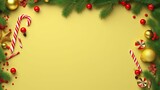 Fototapeta Konie - Christmas Holiday Background. Illustration AI Generative.