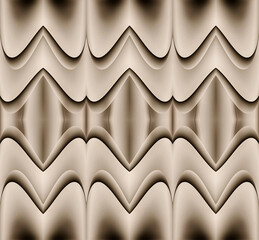 Wall Mural -  Slits waves beige vector background