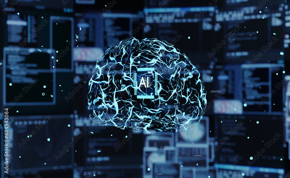 Visualization of artificial intelligence system mimicking human brain ...
