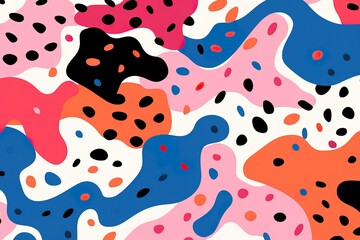 abstract seamless pattern backgrounds, vector memphis liens and dots texture. trendy modern organic 