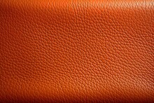 Genuine Leather Texture Background. Dark Brown, Orange Textures For Decoration Blank. Vintage Skin Natural Suede Luxury