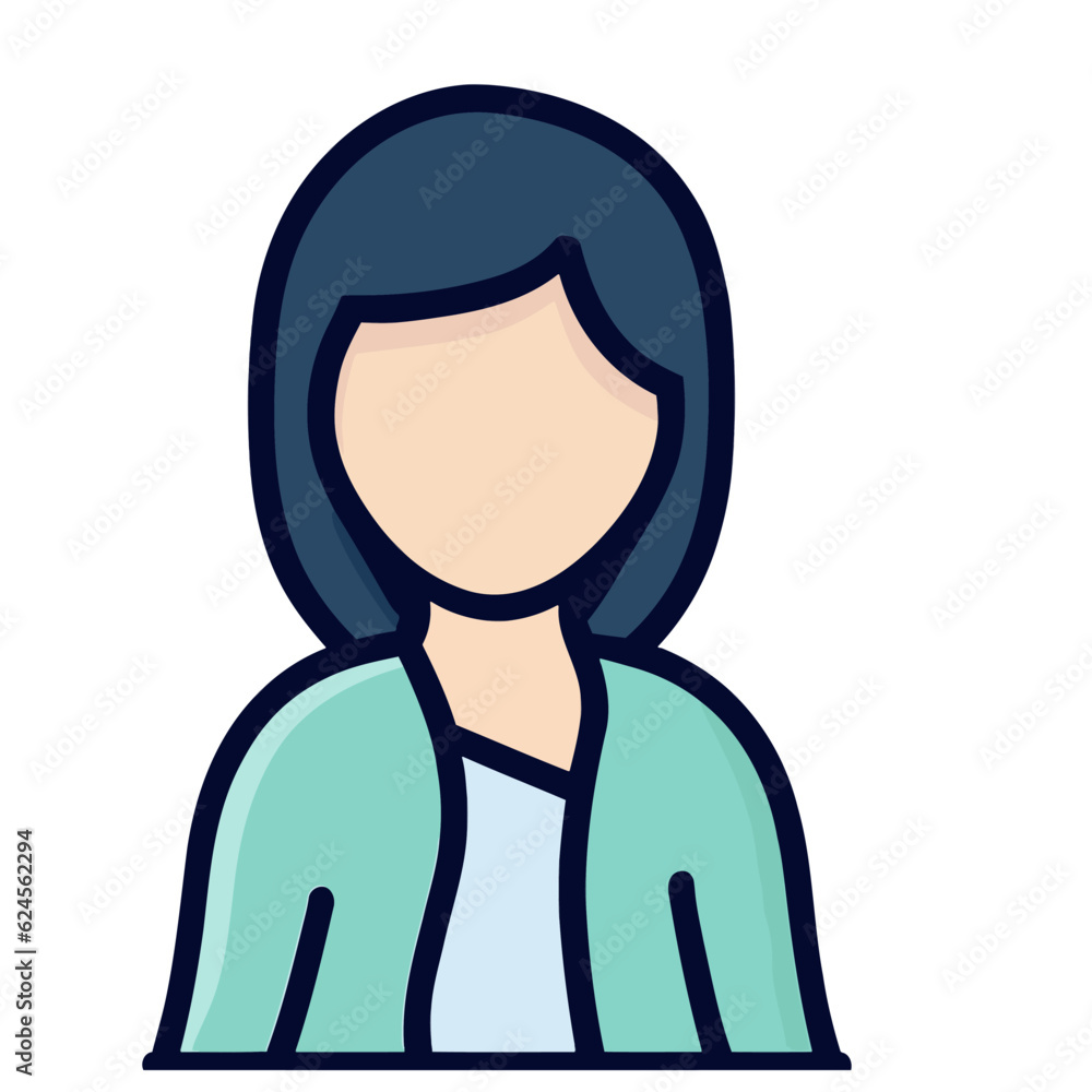 Vector of a Female Teacher, Inspiring Female Teacher Illustration Stock ...