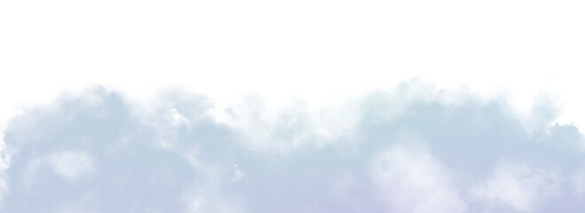 Wall Mural - floating white fog effect transparent background