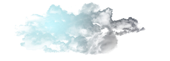 Wall Mural - Abstract cloud illuminated with neon light with Isolate background
