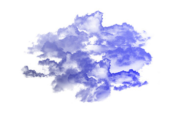 Wall Mural - Abstract cloud illuminated with neon light with Isolate background