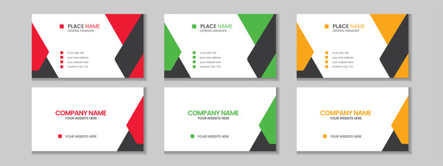 abstract simple creative modern and clean professional business card template design with texture an