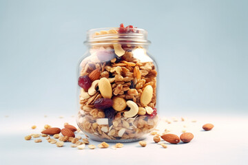 Wall Mural - muesli with nuts