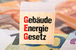 Euro Geldscheine und Gebäudeenergiegesetz GEG