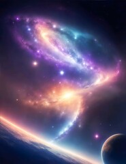 Wall Mural - whale type galaxy