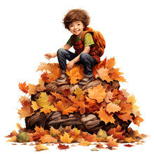 Kids Autumn Clipart