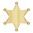 © boommaval - gold western sheriff badge isolated on white background element 3d illustration. gold western sheriff badge element isolated. gold western sheriff badge isolated element 3d render