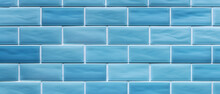 Blue Brick Subway Tiles Ceramic Wall Texture