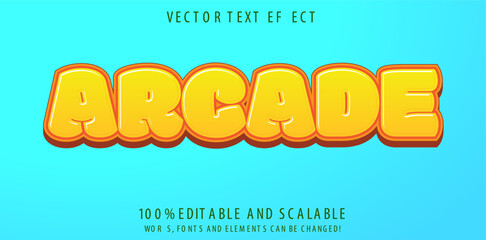 Wall Mural - arcade pixel editable text style effect