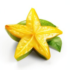 starfruit isolated on white background