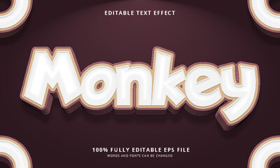 Poster - Monkey text style editable text effect