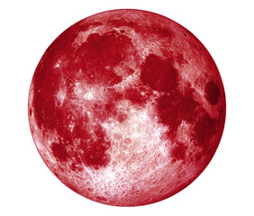 Wall Mural - full red moon 