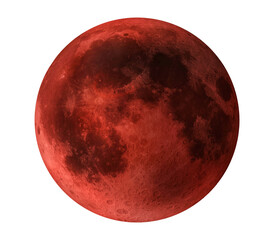 Wall Mural - full red moon 