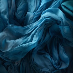 blue texture, fine fabric. AI Generative