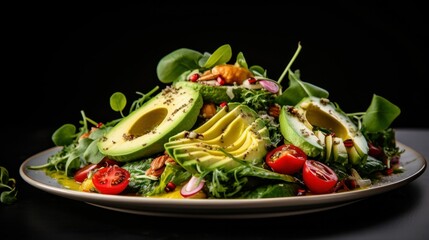 Wall Mural - Avocado salad on a table