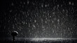 © Ruben Chase - Overlay resource of a rain against black background, created with generative AI technology, created with generative AI technology