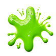 canvas print picture - green slime splat. Halloween dripped goo splash