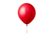 Red Balloon Isolated On White Background