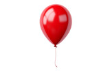 red balloon isolated on white background