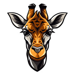 Wall Mural - Esport vector logo giraffe, giraffe icon, giraffe head, vector, sticker