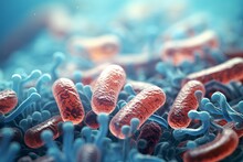 3d Rendered Illustration Of A Bacteria