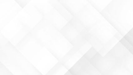 Abstract minimalistic white geometric abstract background with space for text and minimal tech lines and white light grey seamless business technology concept geometric shapes.